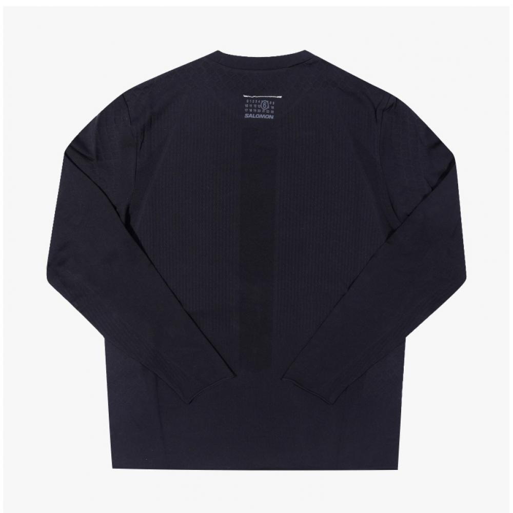 MaiSon Margiela Sh0gc0052 M20101 900 Mm6xSalomon Обувь Печать Мужская Футболка с Длинным Рукавом
