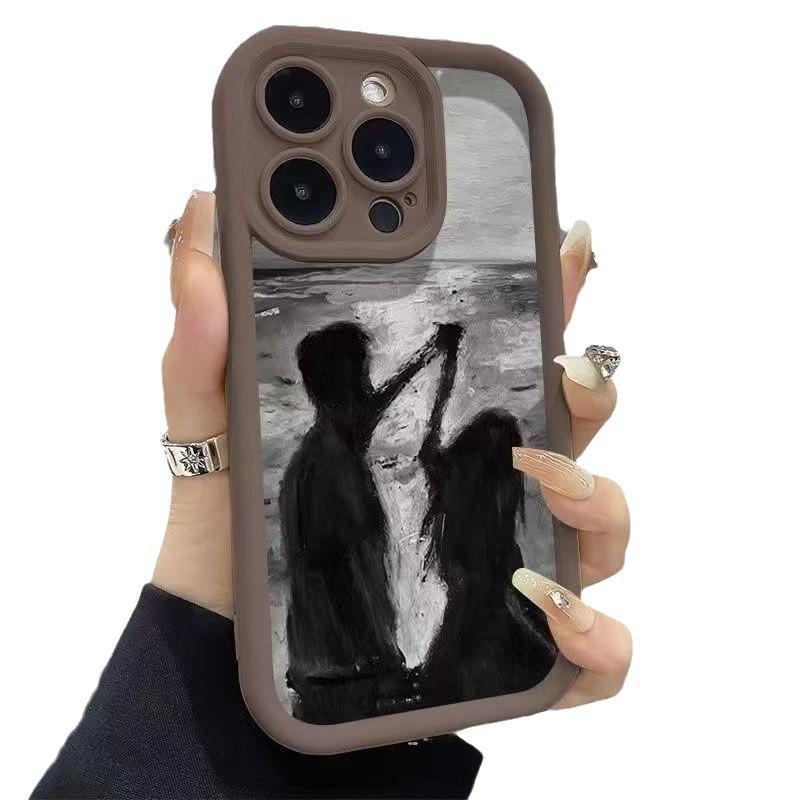 Пара новых моделей подходит для чехла для мобильного телефона iphone17 Apple 15promax/14 противоударный 13pro арт 16 Европа и Америка