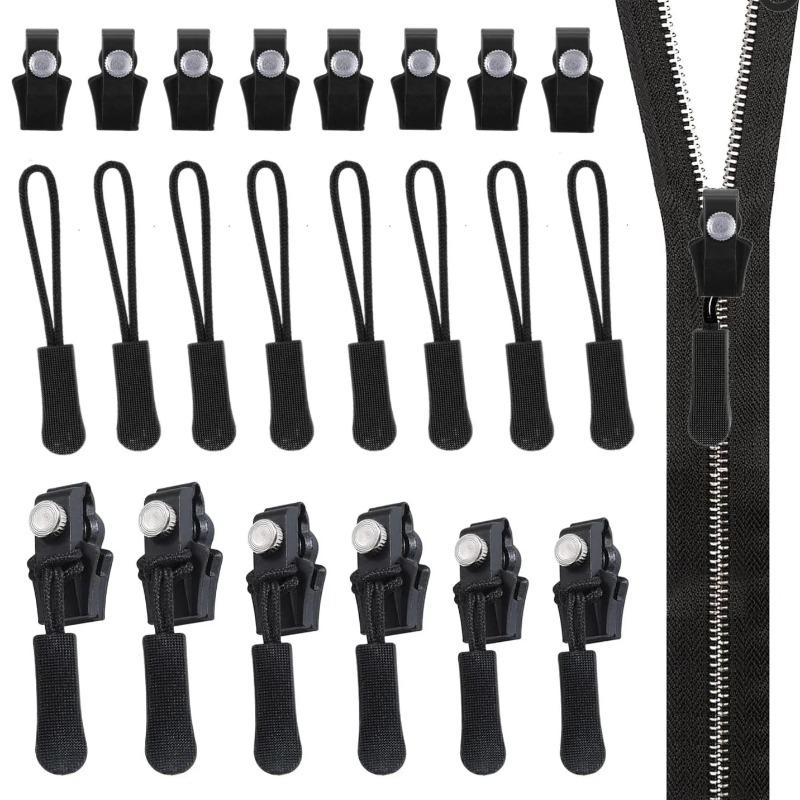2/4/6 шт. Универсальный фиксатор головки молнии, быстрый, моментальный, съемный, комплект для ремонта молнии, сменный слайдер для куртки, сумки, пальто