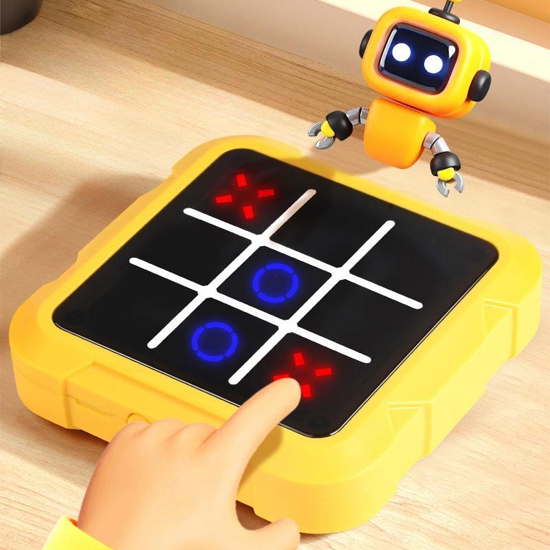 New Portable Tic-Tac-Toe Multifunctional Electronic Game Stress Relief Educational Board Game Suitable For Adults And Kids