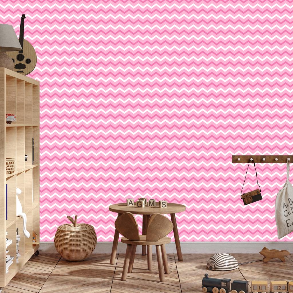 Pink Wallpaper Patterns Powder Pink and White for Living Room and Bedroom 50x1000