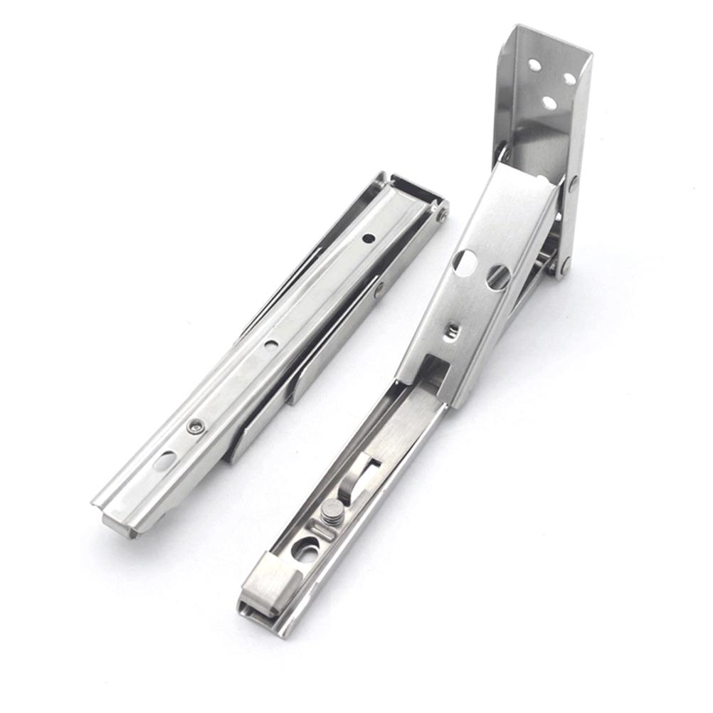 Кронштейн складной полки треугольный пружинный из нержавеющей стали, настенный треугольный кронштейн для полки