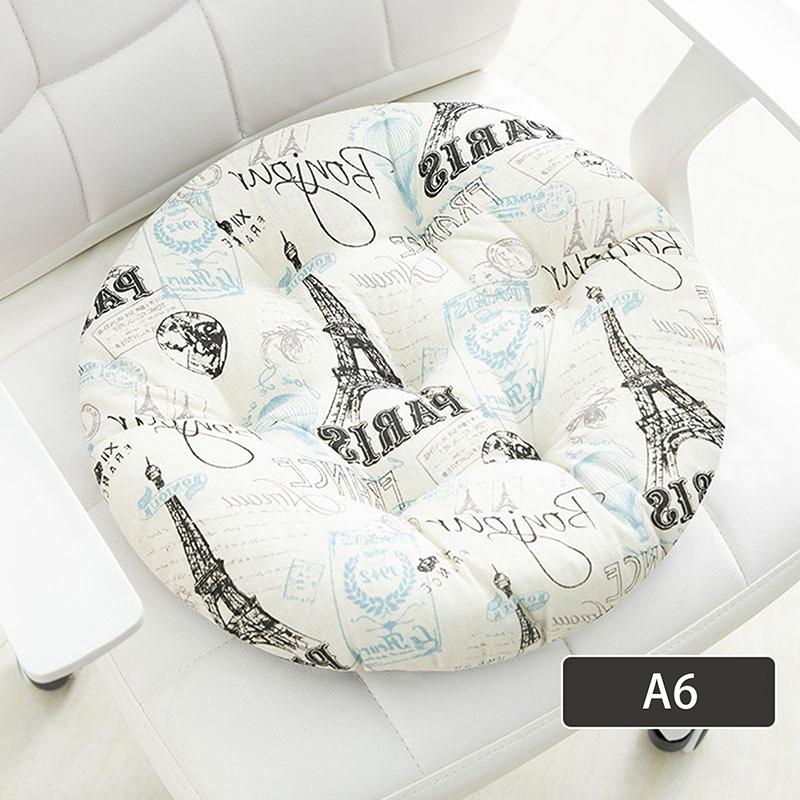 Coarse Cloth Round Style Cotton And Linen Style Seat Cushion Home Circular Cushion Japanese Style Futon Cushion Decoration