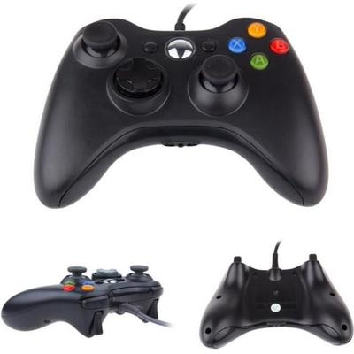 Проводной геймпад - Xbox - Xbox 360 - Черный - 210 см - Регулируемая вибрация