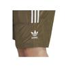 Adidas Originals Logo Embroidered Striped Sports Shorts Men Bottoms Olive-Green HS2090