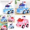 Plastic Pressing Police Car Toy For Kids With Push Drive And Visual Development