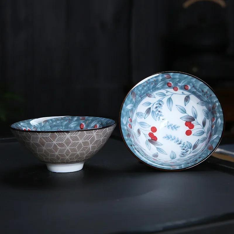 1 шт. китайская бутиковая керамическая чашка для чая, сине-белая фарфоровая чаша для чая, расписанная вручную, чашка для чая для путешествий и медитации, чайный набор 70 мл