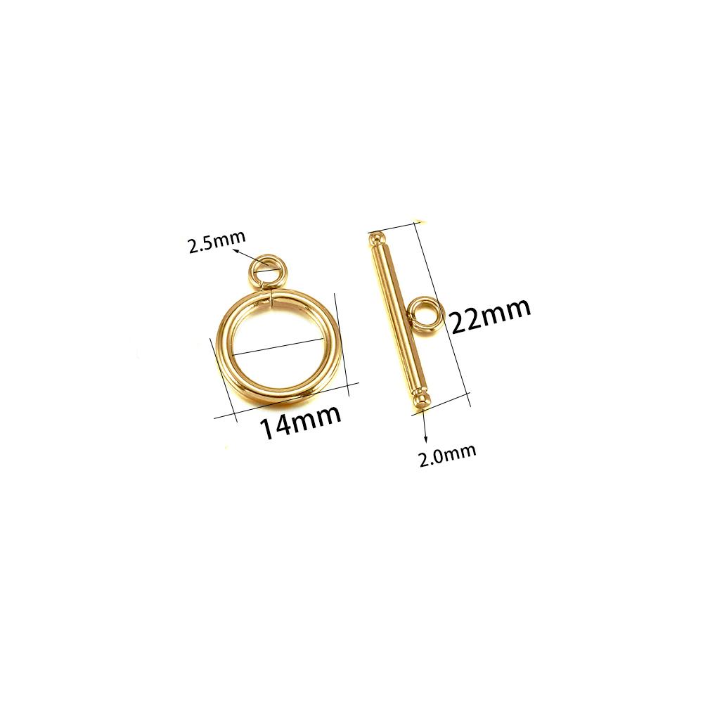 Набор из 6 шт., застежка-браслет из нержавеющей стали, тумблерная застежка, соединитель для изготовления ювелирных изделий, застежки OT, аксессуары «сделай сам»