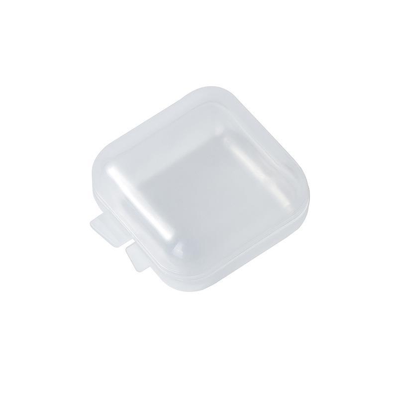 Мини-пластиковая коробка для хранения ювелирных изделий, квадратная, прозрачная, откидная, портативная, контейнер для таблеток, держатель для ювелирных изделий, упаковка, витрина для сережек