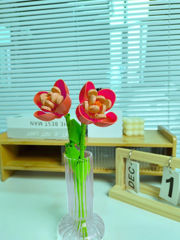 Букет из вечной розы и подсолнуха, конструктор, мини-кирпичики DIY для взрослых, невянущий подарок на День святого Валентина, годовщину, декор для дома