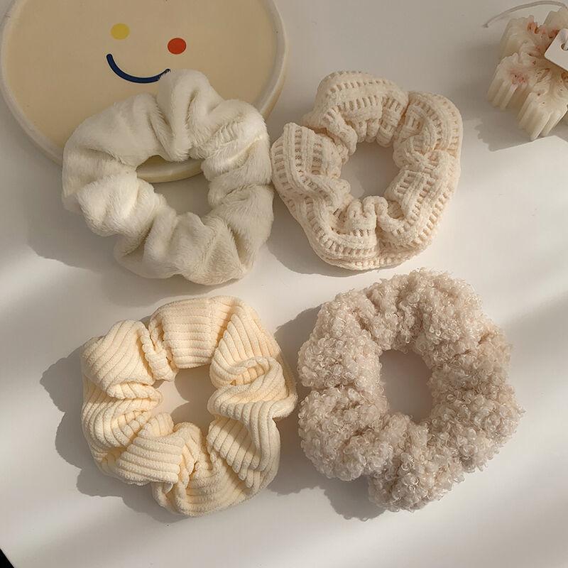 Аксессуары для резинок для волос, большие резинки для волос, однотонные эластичные резинки для волос для женщин, темпераментная прическа с хвостиком