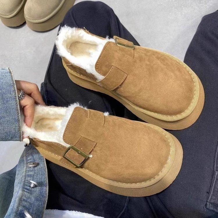 Birkenstocks на платформе велюровые новые зимние снегоступы Birkenstocks хлопковая обувь