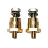 Латунная пара клемм аккумулятора Винты из нержавеющей стали Надежные силовые соединения