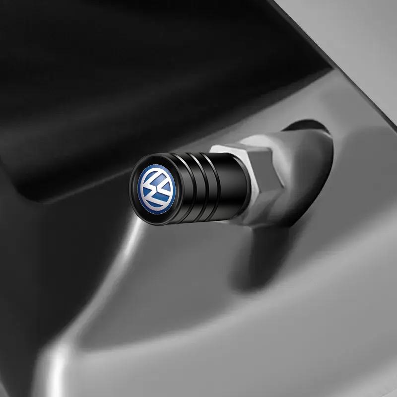 Car Tire Wheel Valve Caps Cover Aluminum Wheel Accessories For VW Golf Tiguan Jetta Transporter Passat T5 Polo Touran GTI Caddy