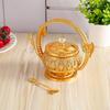 Sugar Bowl Container Decorative with Lid and Spoon Multifunctional European Storage Jar Candy