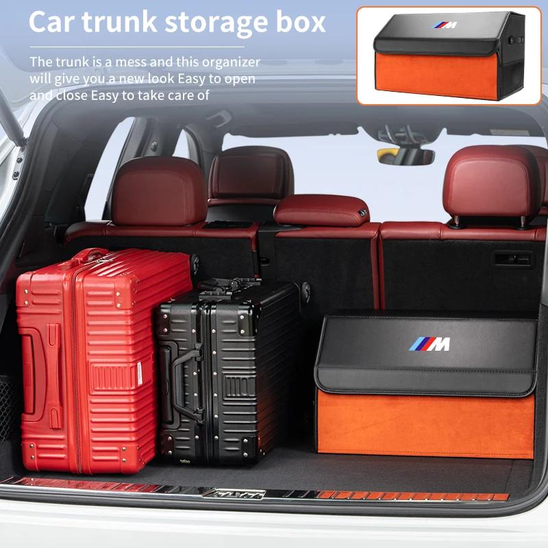 BAGC4 Car Sticker Foldable Car Boot Organiser Large Capacity Travel Storage Box For BMW M Performance 1 2 3 4 5 7 Series X1 X2 X3 X4 X