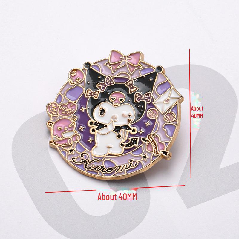 Adorable Cross-Border Cartoon Brooch for Men & Women - Trendy Metal Badge for Clothing & Bag Decoration