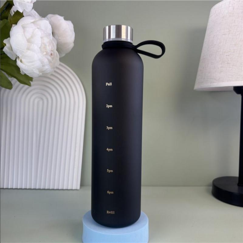 1000ML Handle Scrub Gradient Water Bottle, Large Capacity Space Cup for Outdoor Sports and Portable Use sports water bottle