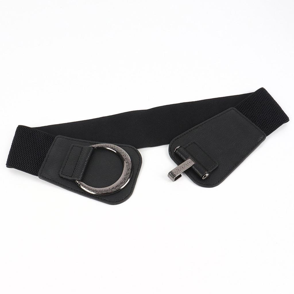 All-match Ladies Waist Belt Women Straps Light Luxury Personality Large Alloy Buckle Elasticity Belt for Women Coat