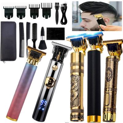 Перезаряжаемая водонепроницаемая электрическая беспроводная машинка для стрижки волос Мужская электрическая машинка для стрижки волос USB аккумуляторная бритва
