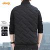 JEEP Men's Padded Fleece High-Collar Vest