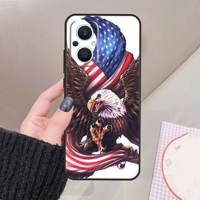 Американский флаг США Орел Чехол Для OPPO Reno 10 11 12 13 14 Pro 8 7 Lite 11F 12F 13F 14F OPPO Find X8 X5 X6 X9 Pro Чехол