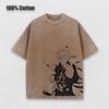 Anime Bosilgan Vintage Paxta Futbolka Erkaklar Oversize Futbolka Harajuku Yozgi Qisqa Qisma Futbolka Ayollar Vintage Yuvilgan Futbolkalar