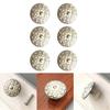 6Pcs Unique Dresser Knobs White Cabinet Pulls Handles Furniture Hardware