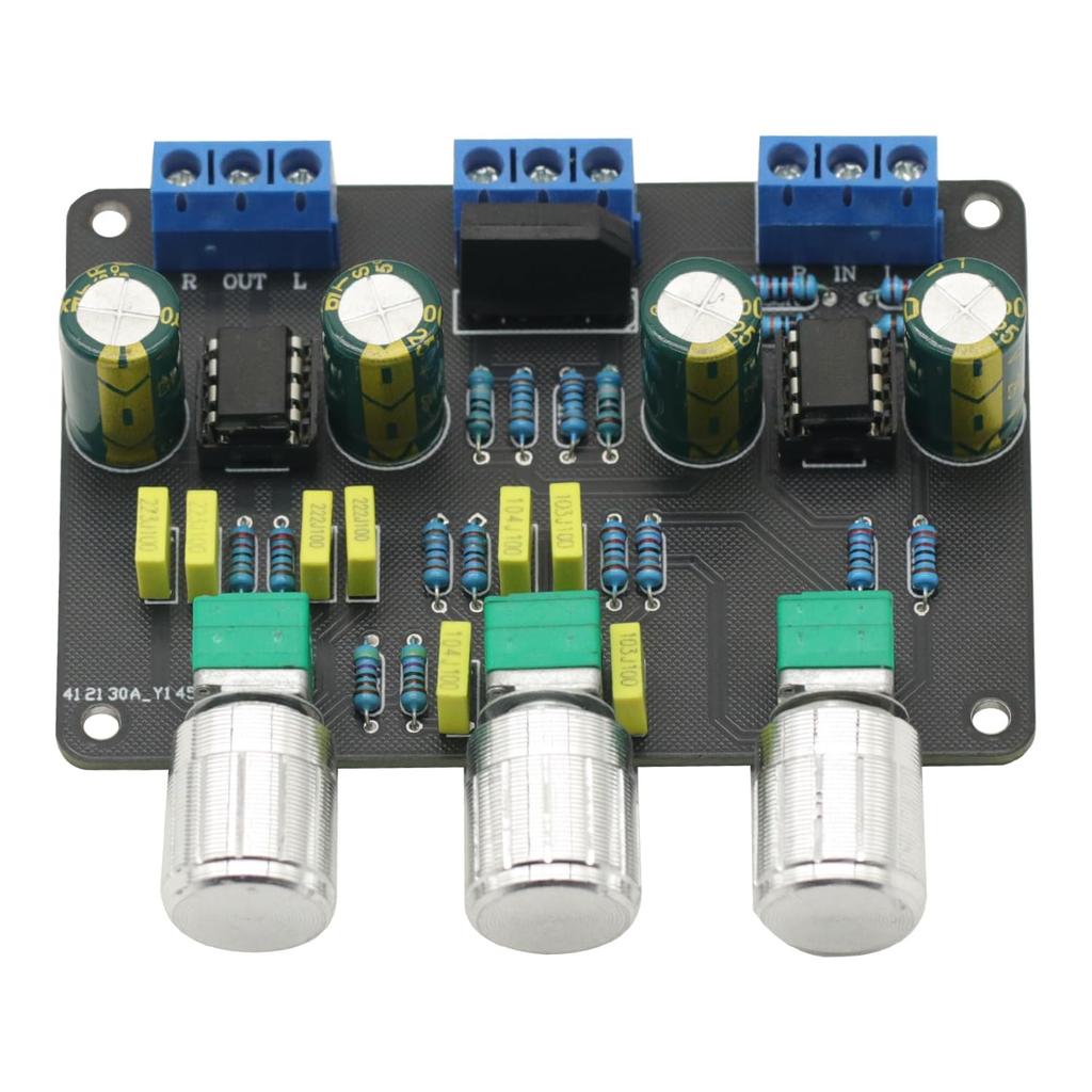 Dual NE5532 Tone Stereo Preamplifier Board Audio HiFi Amprifier Equalizer Preamp Treble Bass Tone Control Pre Amplifier