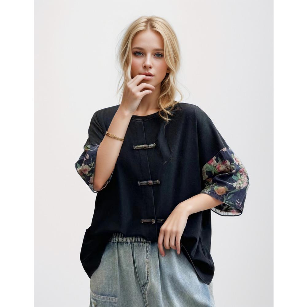 Dimanaf Лето 2024, женская футболка больших размеров, топы из хлопка с принтом, свободные базовые футболки с героями мультфильмов, рубашка, блузка, одежда 17