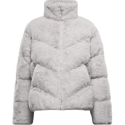 Спортивная куртка Therma-FIT Wind Puffer Loose Comfortable Solid Color Fleece Jacket Women Jacket Light-Brown White FV8006-104