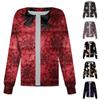 Women's Casual Long-sleeved Single-breasted Halloween Printed Care Cardigan Top