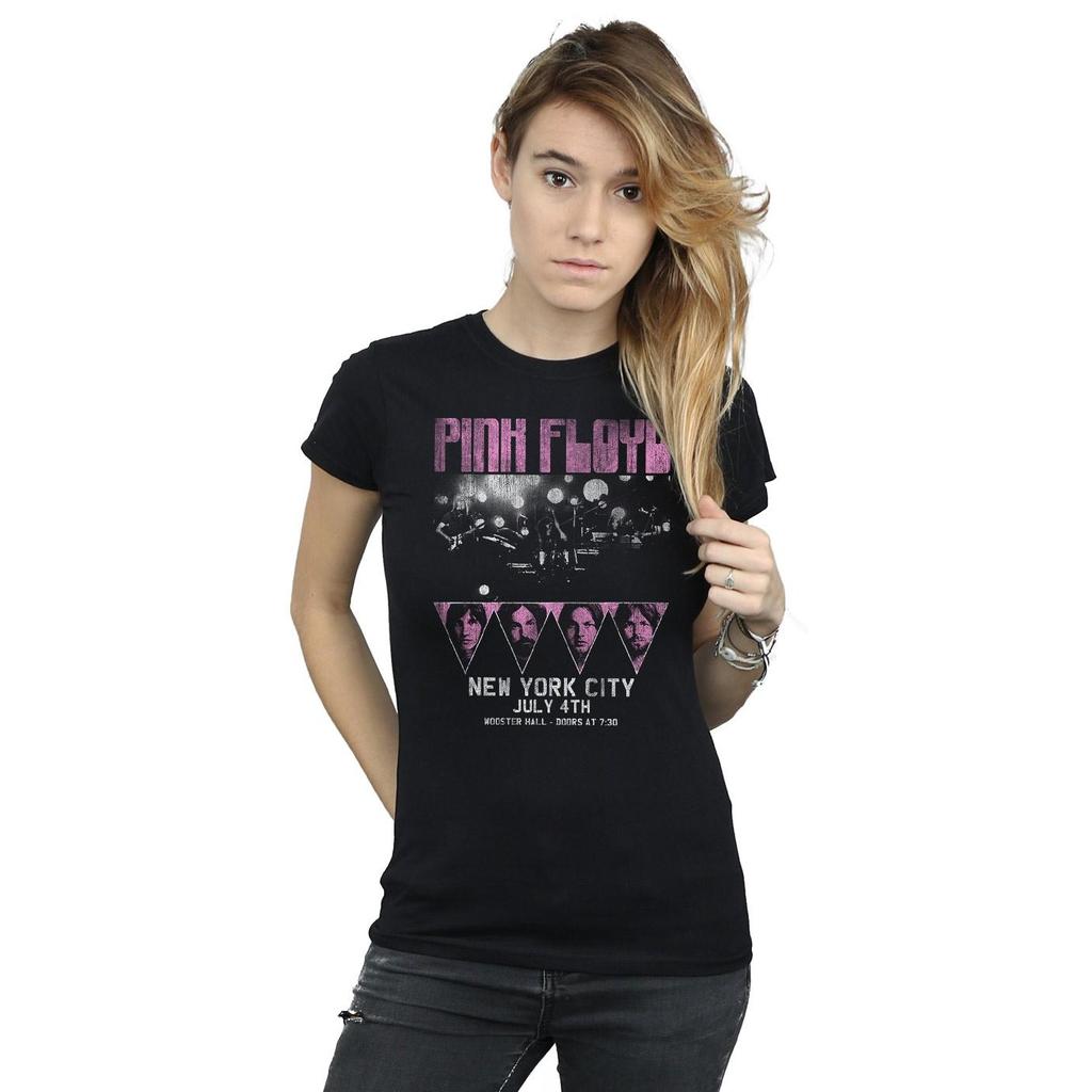 Pink Floyd Womens/Ladies Tour NYC Cotton T-Shirt