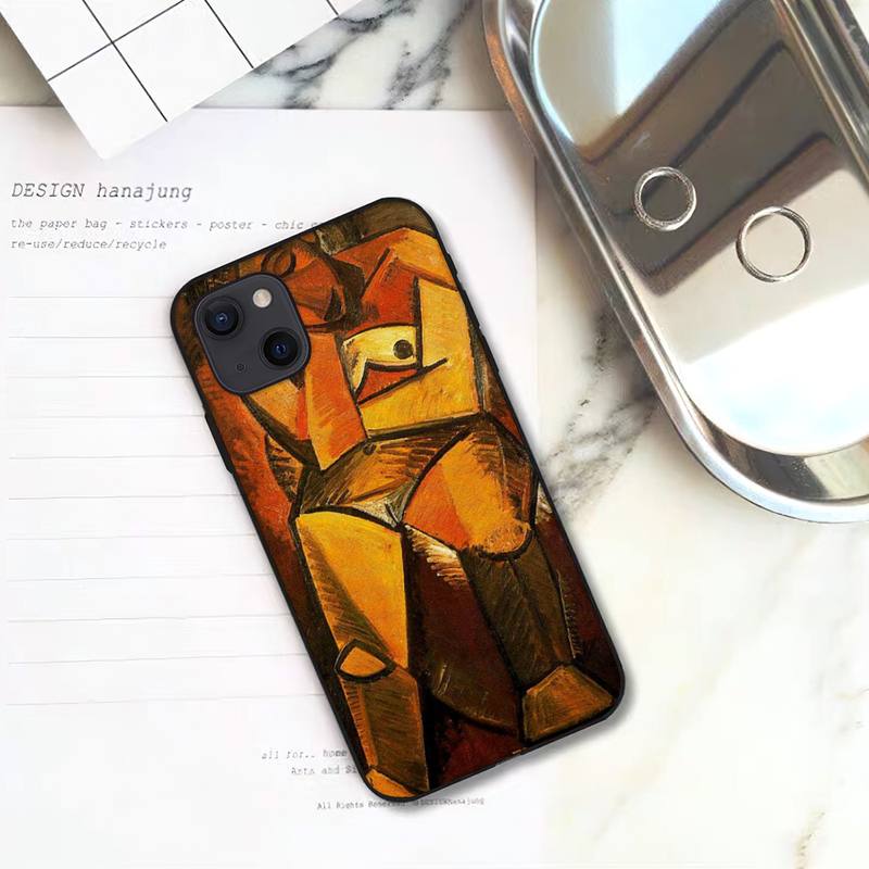 Чехол для телефона с абстрактной живописью Пикассо для iPhone 11 12 Mini 13 14 15 Pro XS Max X Plus SE XR Shell