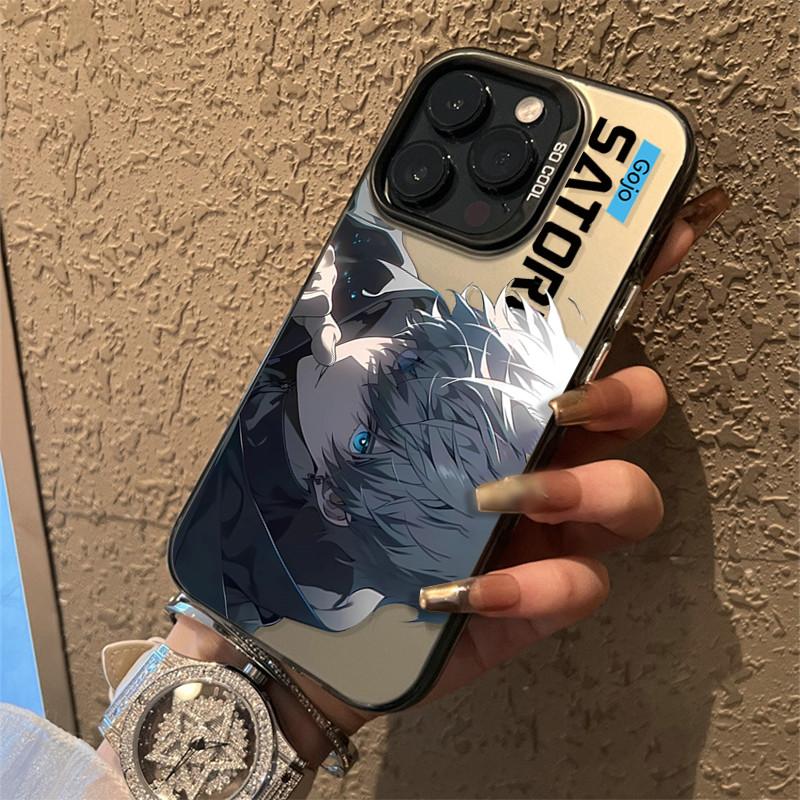 Upgraded IMD Case Gojo Satoru Printed Shockproof Protective Soft TPU Shell Case Full Back Cover for iPhone Samsung