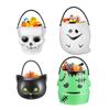 Pumpkin Bucket Container Kids Trick or Treat Gift Favors Box Cookie Snack Holder Halloween Party Props Home Decoration