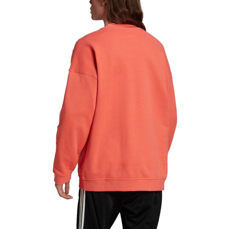Adidas Оригинальная спортивная повседневная кофта с круглым вырезом, дышащая толстовка с длинным рукавом, унисекс, толстовка оранжевого цвета HC1996