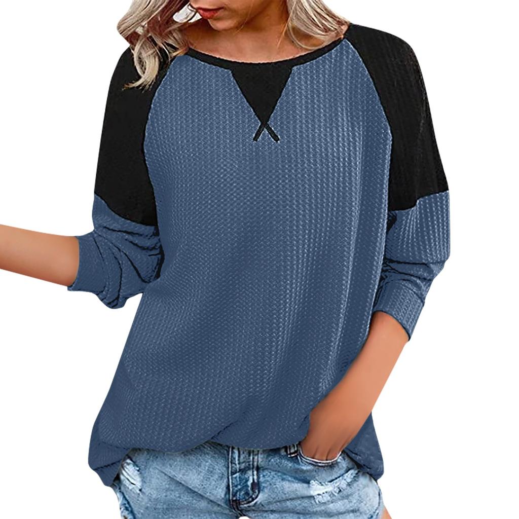 Новая осенне-зимняя женская одежда, пуловер с длинными рукавами и круглым вырезом, женский стиль