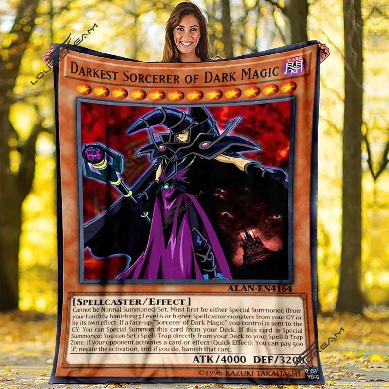 Мультяшное одеяло Yu-Gi-Oh Классическая КАРТА МОНСТРА Плед Подарок на День Рождения Рождество Спальня Диван Путешествия Кемпинг Теплое одеяло