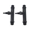 2 Pieces Venturi Injectors 1 Inch for Agricultural Irrigation Systems Suitable for Drip and Sprinkler Applications