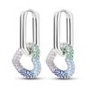 925 Silver Love Feather Moon Star Heart Earrings for Women Girls Charms Hoop Stud Jewelry Gifts