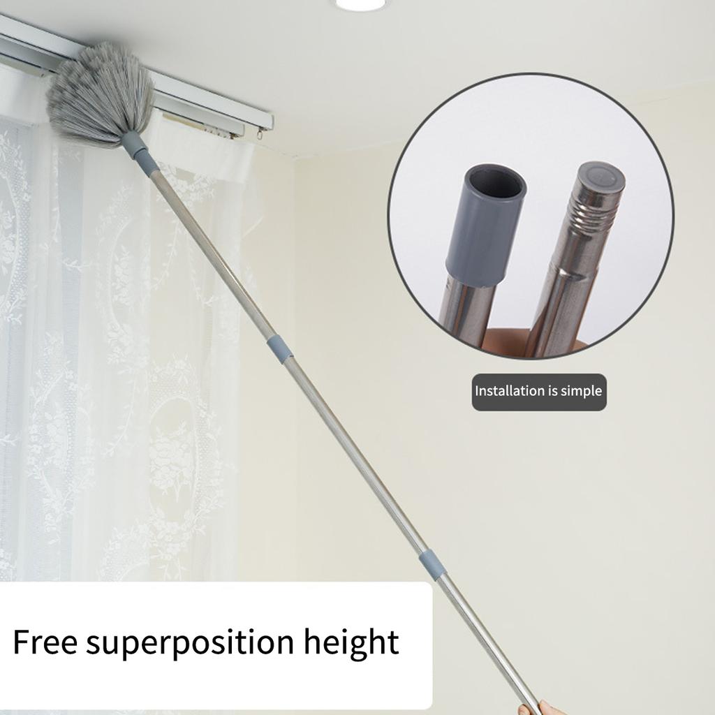 New Multifunctional Microfibre Brush Gap MopTelescopic Washable Duster Long Extendable for Spider Web Remover Dust Cleaning