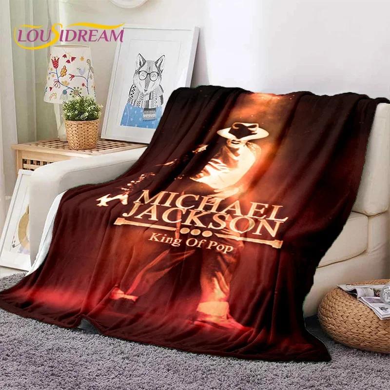 MJ King of Pop Майкл Джексон Мягкое фланелевое одеяло для кровати, спальни, дивана, пикника, плед для укрытия на открытом воздухе, подарок для отдыха