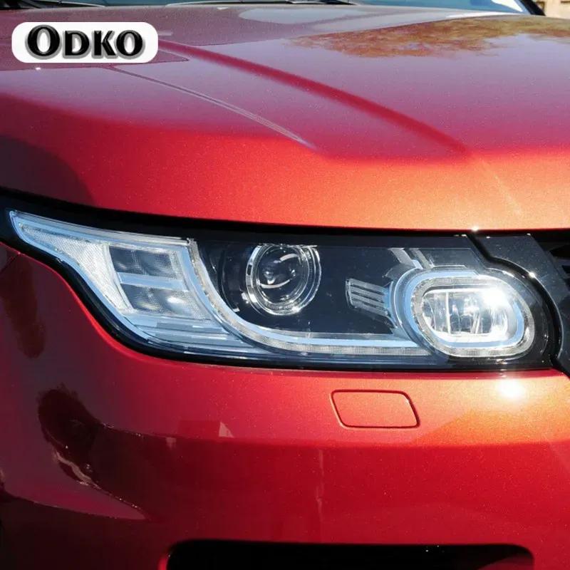 Pair Car Headlights Tint Black Protective Film Transparent TPU Stickers Cover For Range Rover Sport L494 2014- Accessories