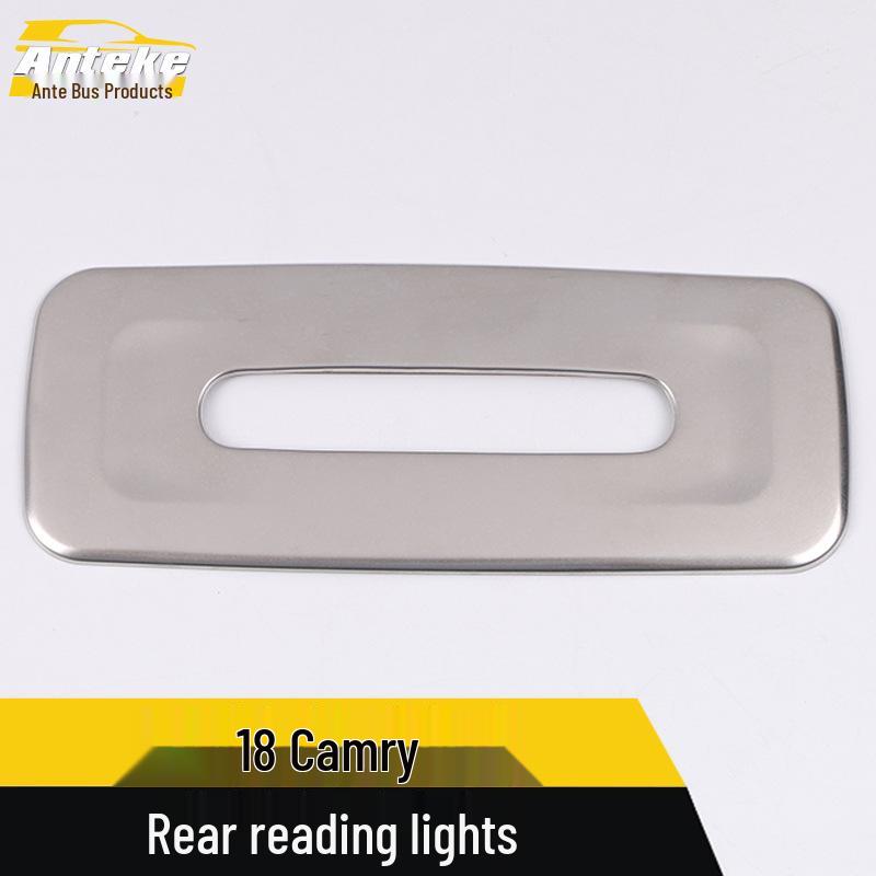 18 Camry Rear Reading Light Trim - New Stainless Steel Accessory