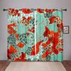 Chinese Gold Fish Blackout Window Curtains for Bedroom Living Room Bathroom Kicthen Door Hall Home Thick 2Pieces High Shading