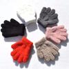 New Kids Gloves Winter Baby Plush Coral Gloves Toddler Full Fingers Cute Mittens Warm Windproof Glove For Boys Girls