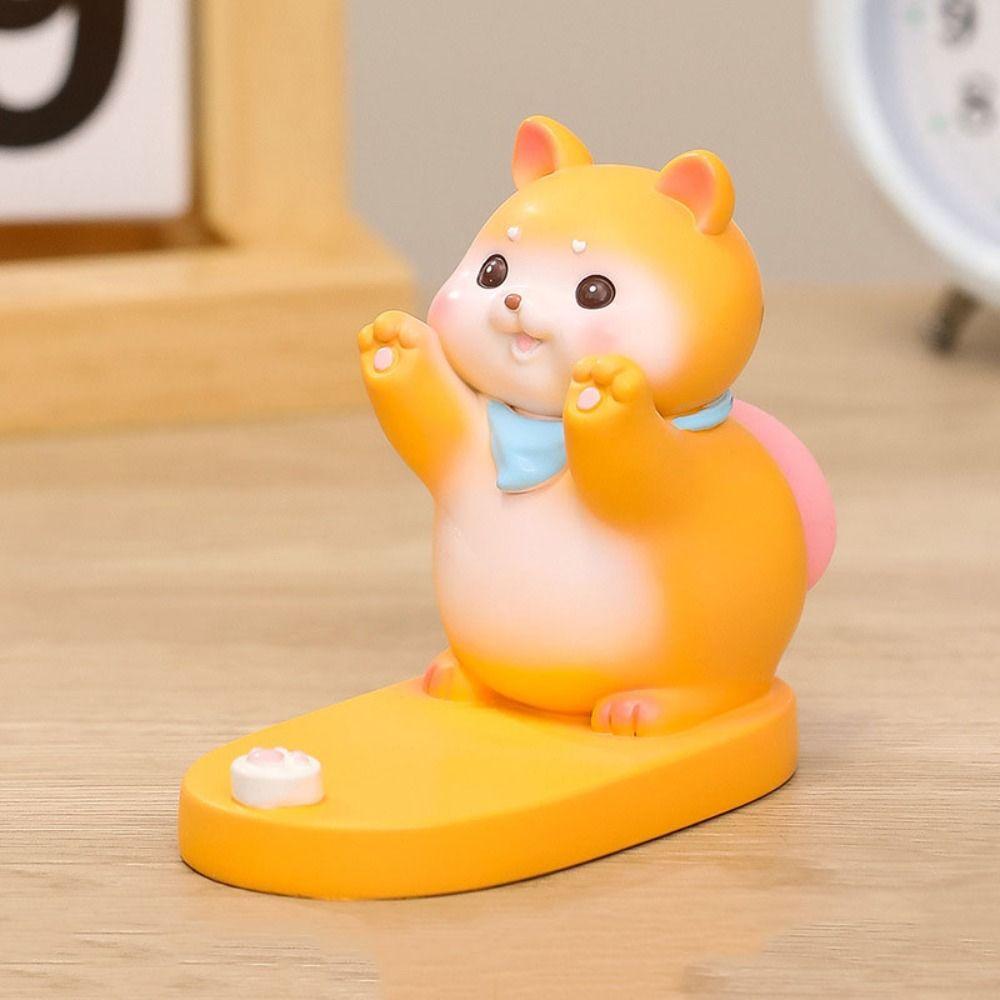 Resin Panda Mobile Phone Holder Cat Dog Panda Desk Lazy Bracket Desk Tablet Phone