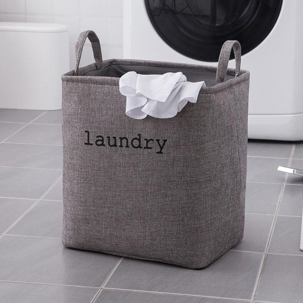 Thick Dirty Clothes Storage Basket Foldable Laundry Basket Portable Toys Organizer Living Room