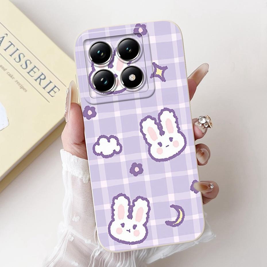 Cute Cartoon Phone Case For Xiaomi 14T Pro Soft Silicone Shockproof Cover For Xiaomi 14T 14 T Pro 5G Cases Bumpers